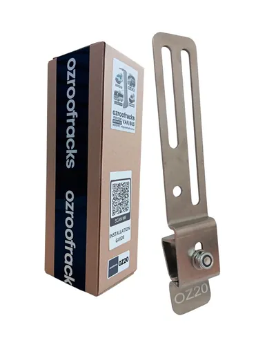 Soporte de acero inoxidable para canalón de toldo OZ20
