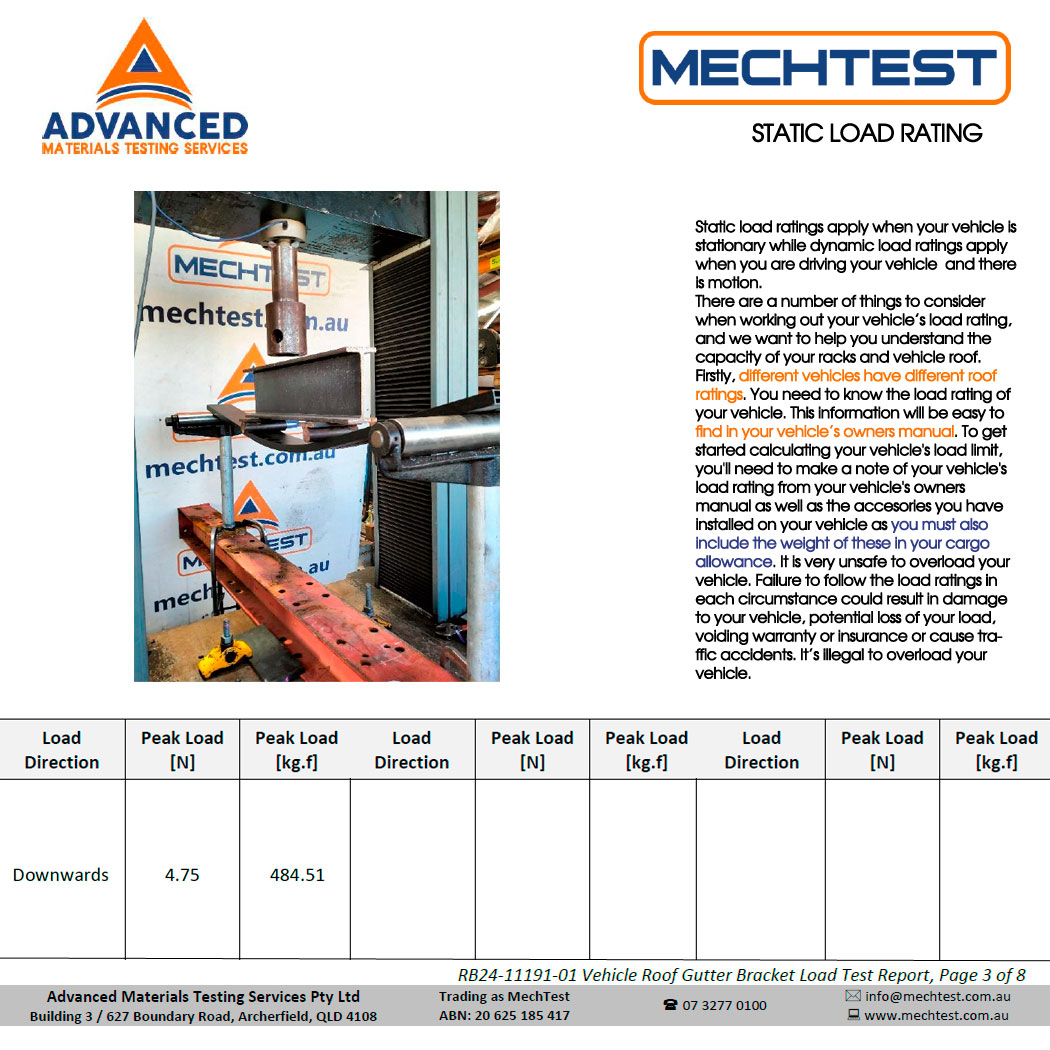 OZ135 Loading Test