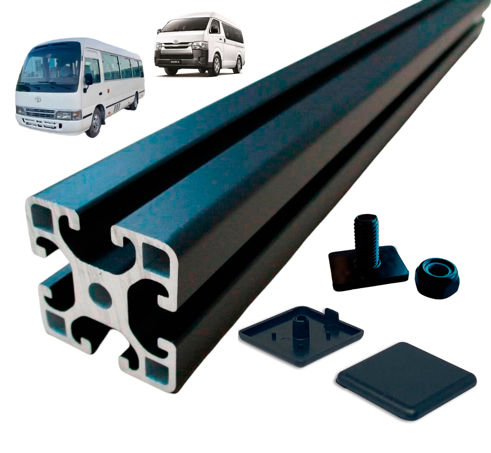 OZ4040 165CM Black Anodized 6063-T5 Aluminium Extrusion T-Slot Profile