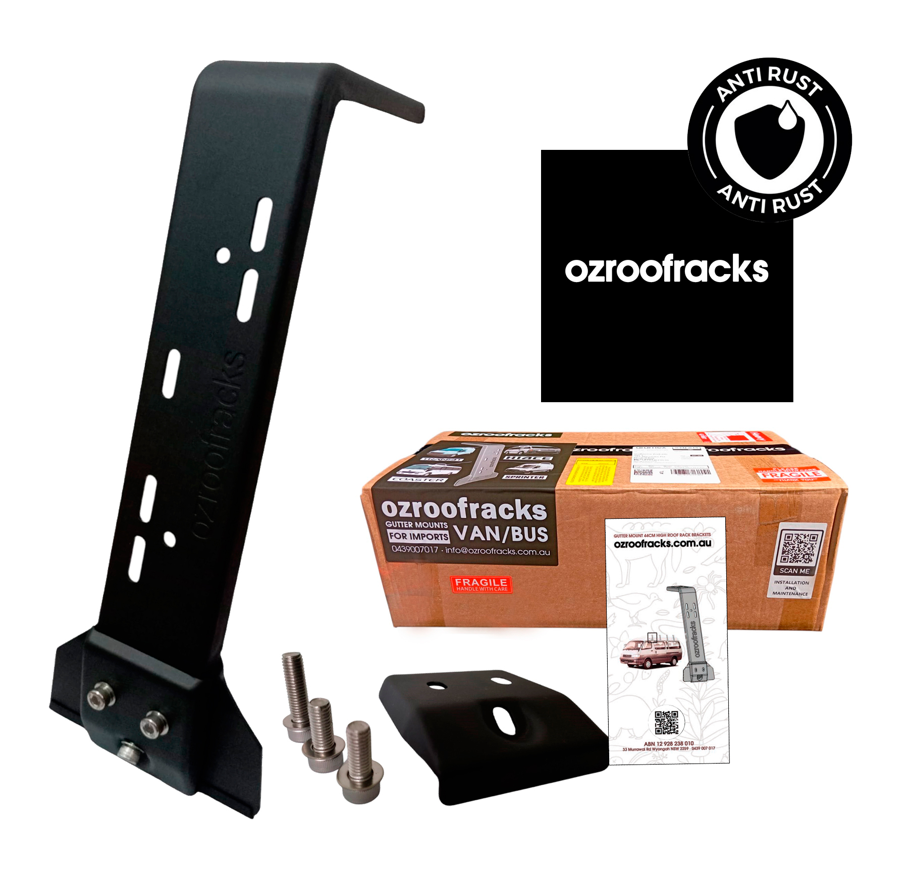 OZ44AL Multislots Aluminium Brackets 44CM